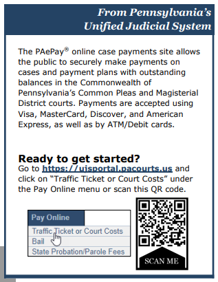 A screenshot showing the ePay QR code